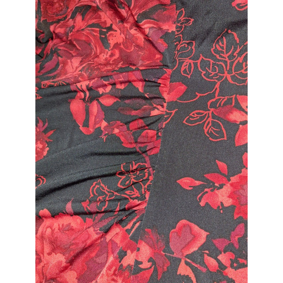 Connected Apparel 24W Red Floral Sheath Dress Cocktail Wedding Guest Date Night - Picture 6 of 7